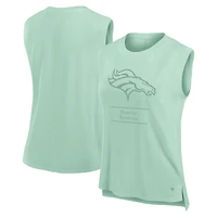 Women's Fanatics Mint Denver Broncos Studio Embrace Tank Top