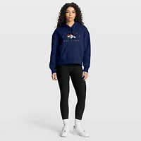 Women's Fanatics Navy Denver Broncos Eligible Receiver Legacy Pullover Hoodie