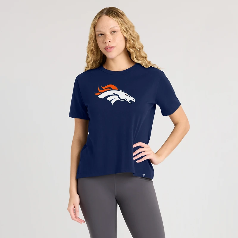 T-shirt Fanatics bleu marine Denver Broncos Essential Legacy pour femmes