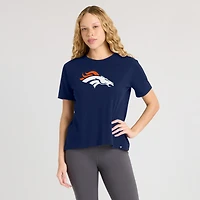 T-shirt Fanatics bleu marine Denver Broncos Essential Legacy pour femmes