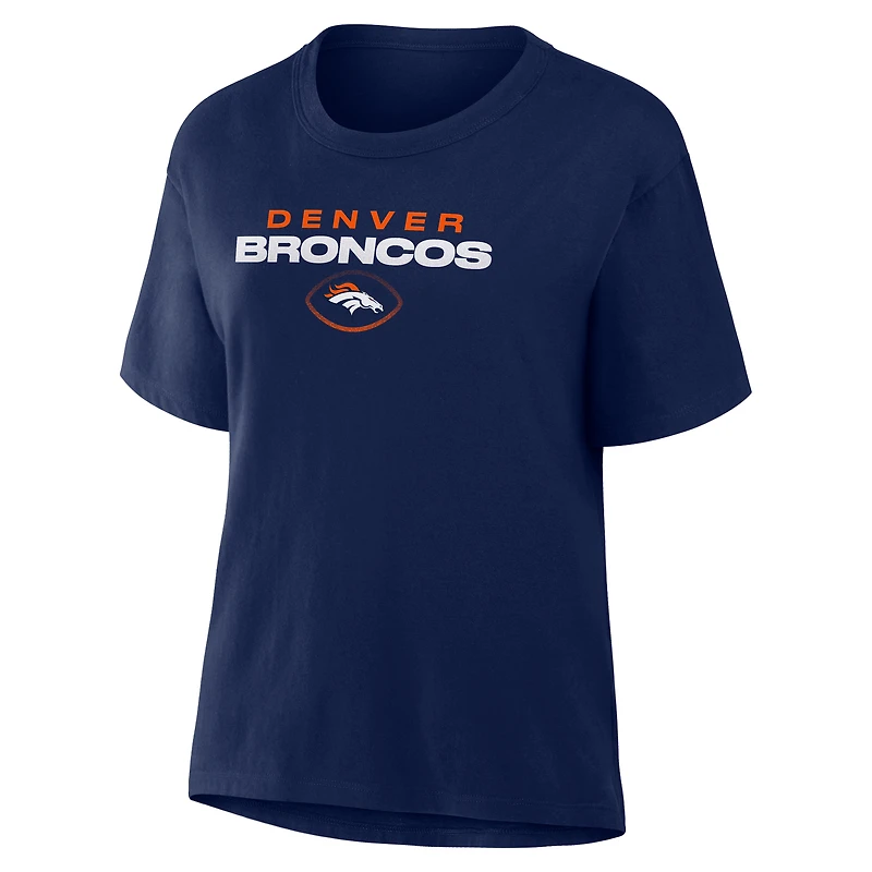 T-shirt Fanatics Navy Denver Broncos Fade Legacy pour femmes