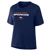 T-shirt Fanatics Navy Denver Broncos Fade Legacy pour femmes