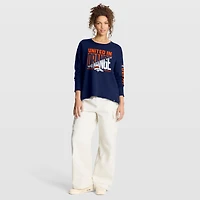 Women's Fanatics Navy Denver Broncos Hometown Legacy Long Sleeve T-Shirt