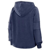 Women's Fanatics Navy Denver Broncos Oversized Raglan Gridiron Hoodie
