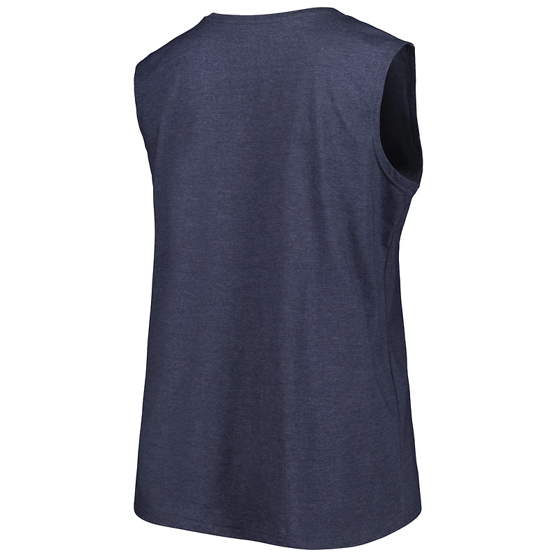 Débardeur Fanatics bleu marine Denver Broncos grande taille pour femmes