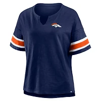 T-shirt Fanatics pour femme, bleu marine, Denver Broncos Redzone Curl Route