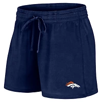 Pack combiné t-shirt et short Fanatics pour femmes, bleu marine, Denver Broncos, Start to Finish