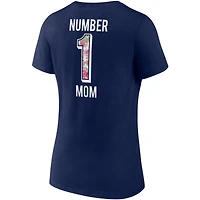 T-shirt à col en V de l'équipe Fanatics Navy Denver Broncos pour femmes la fête des mères