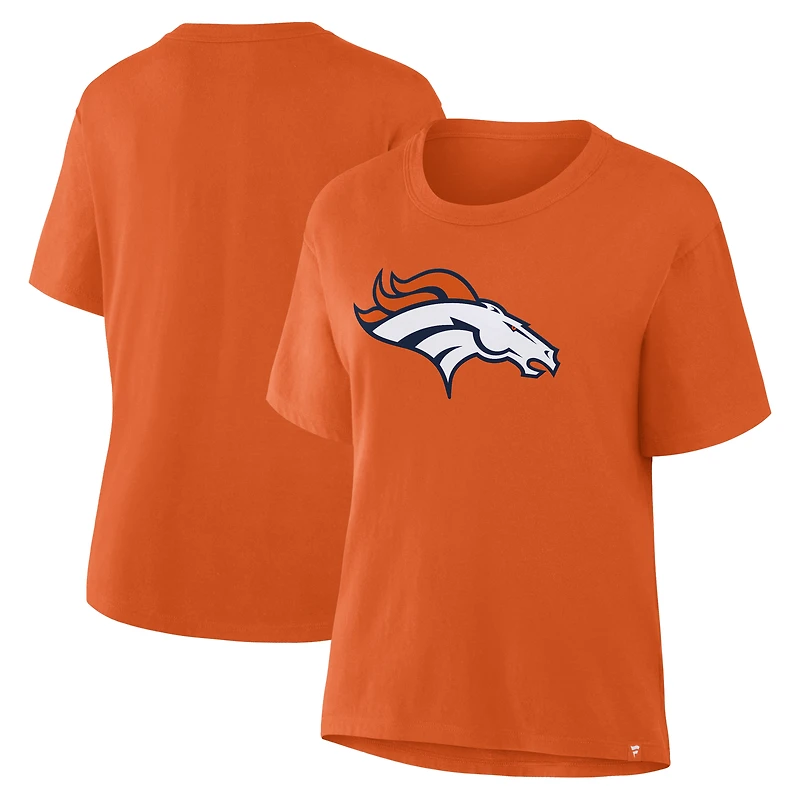 Women's Fanatics Navy Denver Broncos Essential Legacy T-Shirt