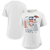 Women's Fanatics  White Denver Broncos True Classics Hometown T-Shirt