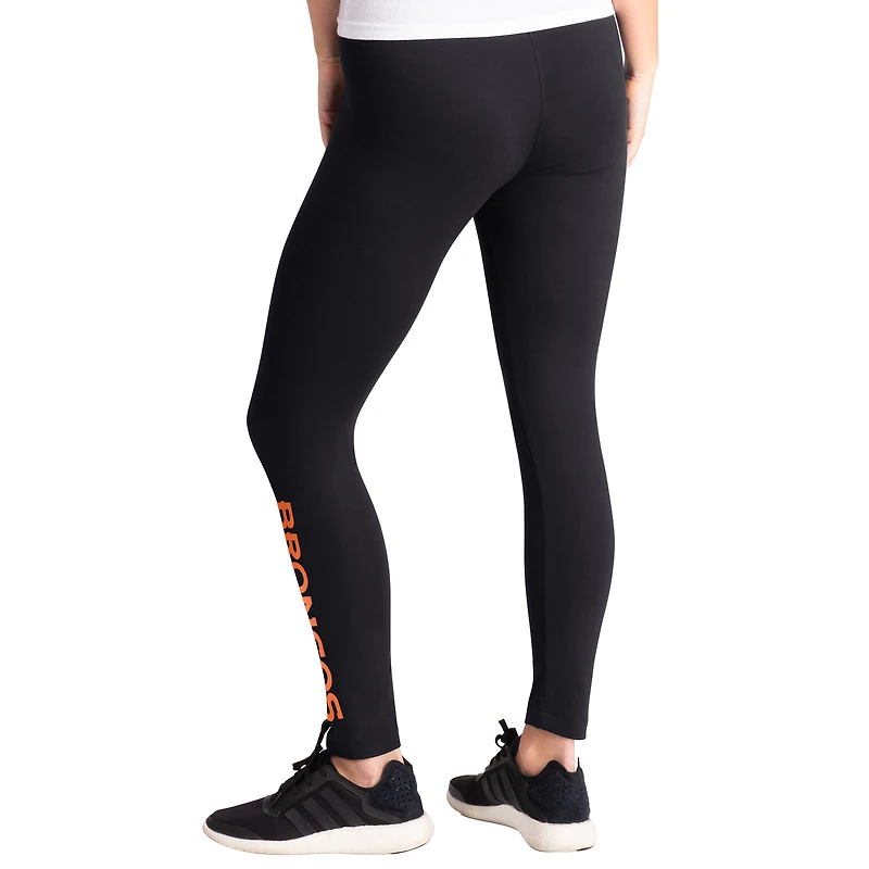 Leggings d'avant-match G-III 4Her pour femme par Carl Banks, noirs, des Denver Broncos