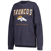 Sweat-shirt à enfiler confortable pour femme Denver Broncos G-III 4Her by Carl Banks bleu marine