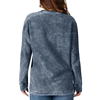 Women's G-III 4Her by Carl Banks Navy Denver Broncos Comfy Cord Pullover Sweatshirt