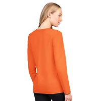 Women's G-III 4Her by Carl Banks  Orange Denver Broncos Best Play Long Sleeve T-Shirt