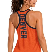 Women's G-III 4Her by Carl Banks Orange Denver Broncos Tater II Racerback Tank Top