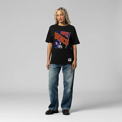 T-shirt noir dynamique pour femme Mitchell & Ness Denver Broncos