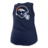 Débardeur taille plus bleu marine Denver Broncos New Era pour femme