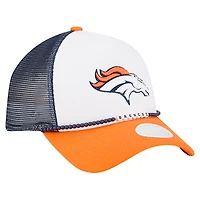 Women's New Era White/Orange Denver Broncos Friendship Bracelet 9FORTY Adjustable Hat