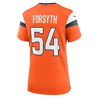Maillot de match Nike Alex Forsyth Orange Denver Broncos pour femme