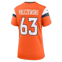 Maillot de match Nike Alex Palczewski orange Denver Broncos pour femme