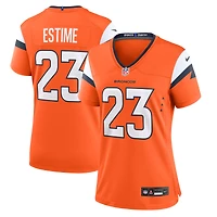 Maillot de match Nike Audric Estime Orange Denver Broncos pour femme