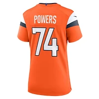 Maillot de match Nike Ben Powers Orange Denver Broncos pour femme