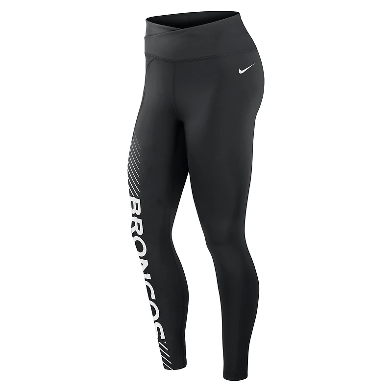 Legging Nike Denver Broncos Primetime Yard Line pour femme, noir