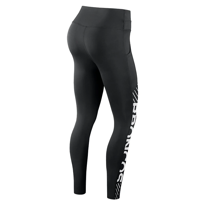 Women's Nike Black Denver Broncos Primetime Yard Line Leggings