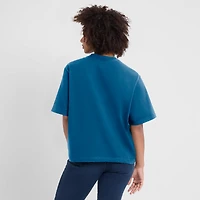 T-shirt Nike bleu Denver Broncos Glory Arch Boxy pour femme
