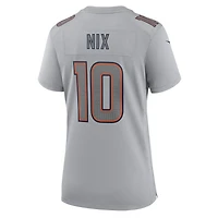 Women's Nike Bo Nix Gray Denver Broncos Fashion Atmosphere Game Jersey