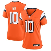 Maillot de match Nike Bo Nix Denver Broncos pour femme, orange