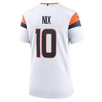 Women's Nike Bo Nix  White Denver Broncos Game Jersey