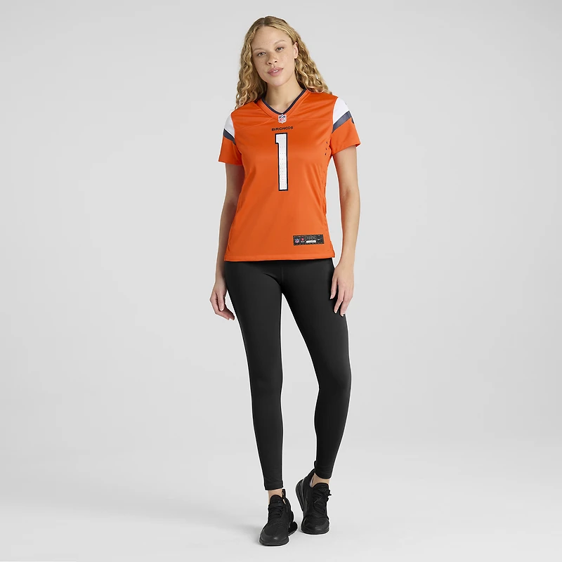 Maillot Nike Evan Engram orange des Denver Broncos pour femme