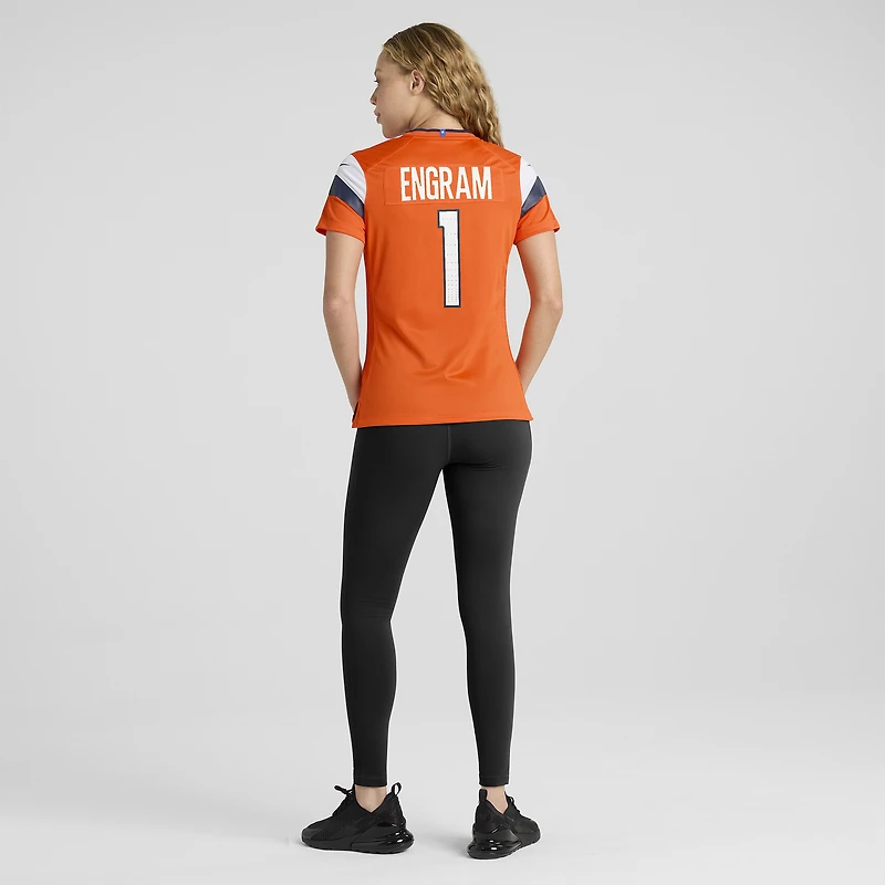 Maillot Nike Evan Engram orange des Denver Broncos pour femme