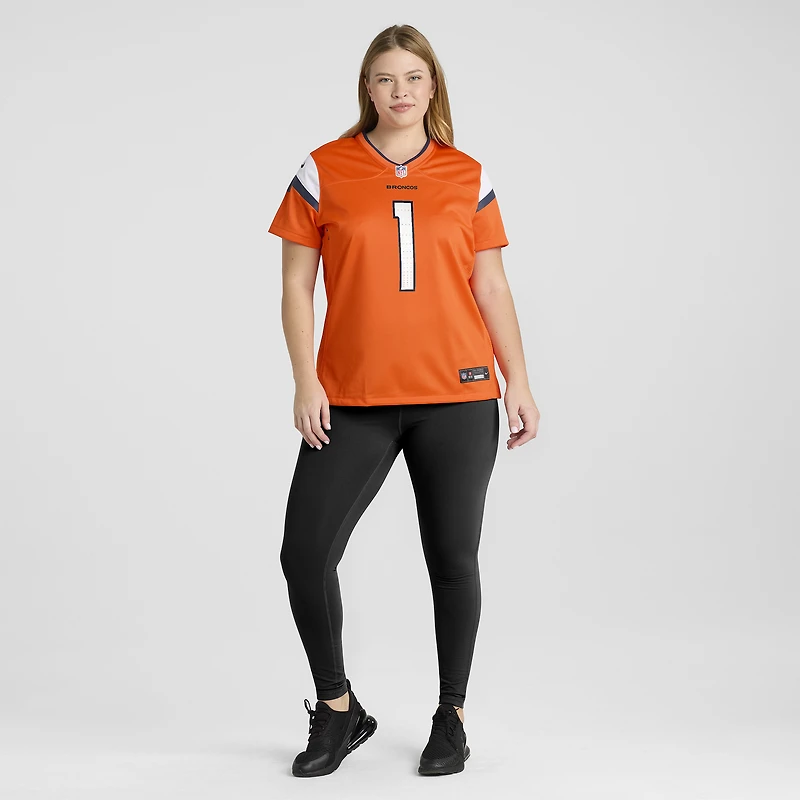 Maillot Nike Evan Engram orange des Denver Broncos pour femme