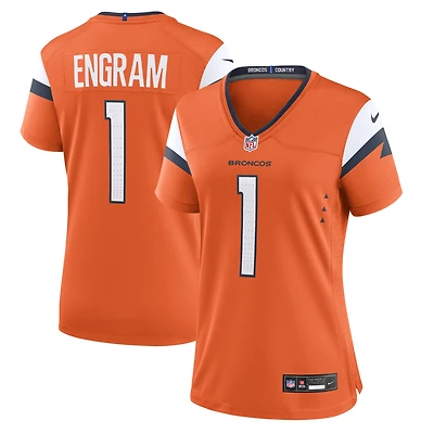 Maillot Nike Evan Engram orange des Denver Broncos pour femme