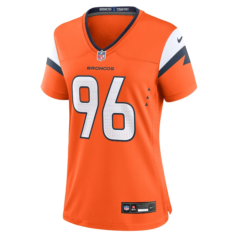 Women's Nike Eyioma Uwazurike  Orange Denver Broncos Team Game Jersey