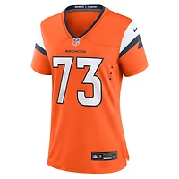 Maillot de match Nike Frank Crum Orange Denver Broncos pour femme