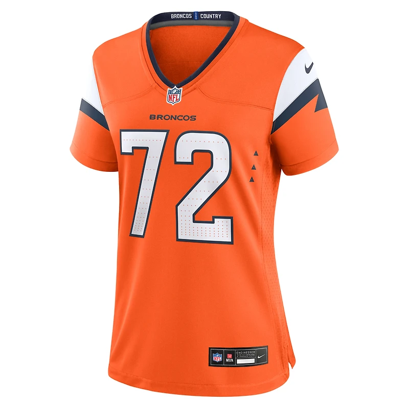 Women's Nike Garett Bolles  Orange Denver Broncos Team Game Jersey