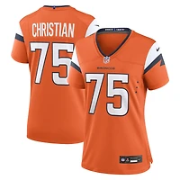 Women's Nike Geron Christian  Orange Denver Broncos Team Game Jersey