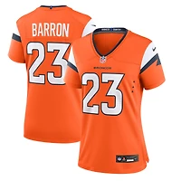 Maillot Nike Jahdae Barron Orange Denver Broncos Team Game pour femme
