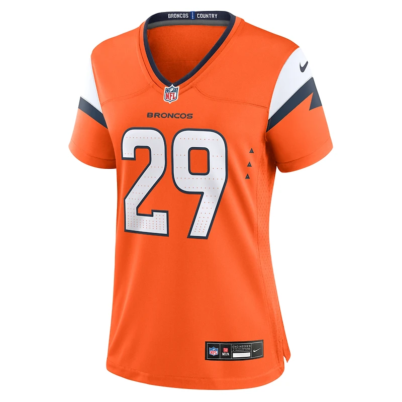 Women's Nike Ja'Quan McMillian Orange Denver Broncos Team Game Jersey