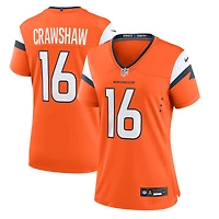 Women's Nike Jeremy Crawshaw  Orange Denver Broncos Team Game Jersey