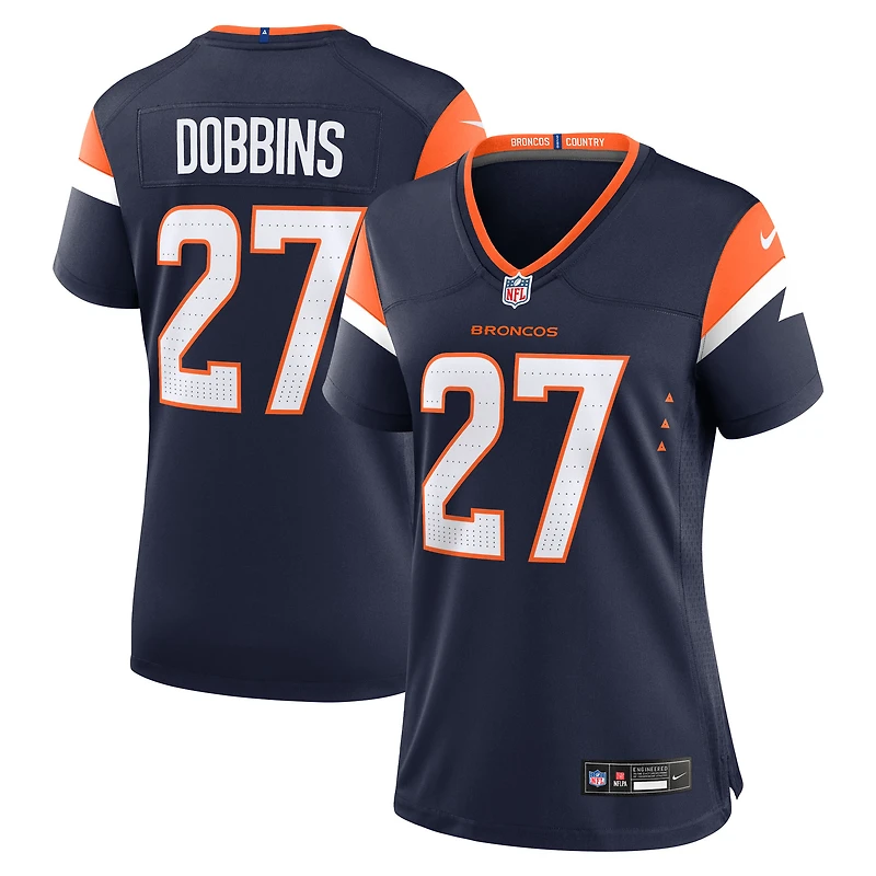 Women's Nike J.K. Dobbins  Navy Denver Broncos Alternate Game Jersey
