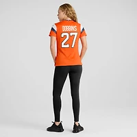Maillot Nike J.K. Dobbins orange des Denver Broncos pour femme