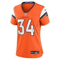 Women's Nike JL Skinner  Orange Denver Broncos Team Game Jersey