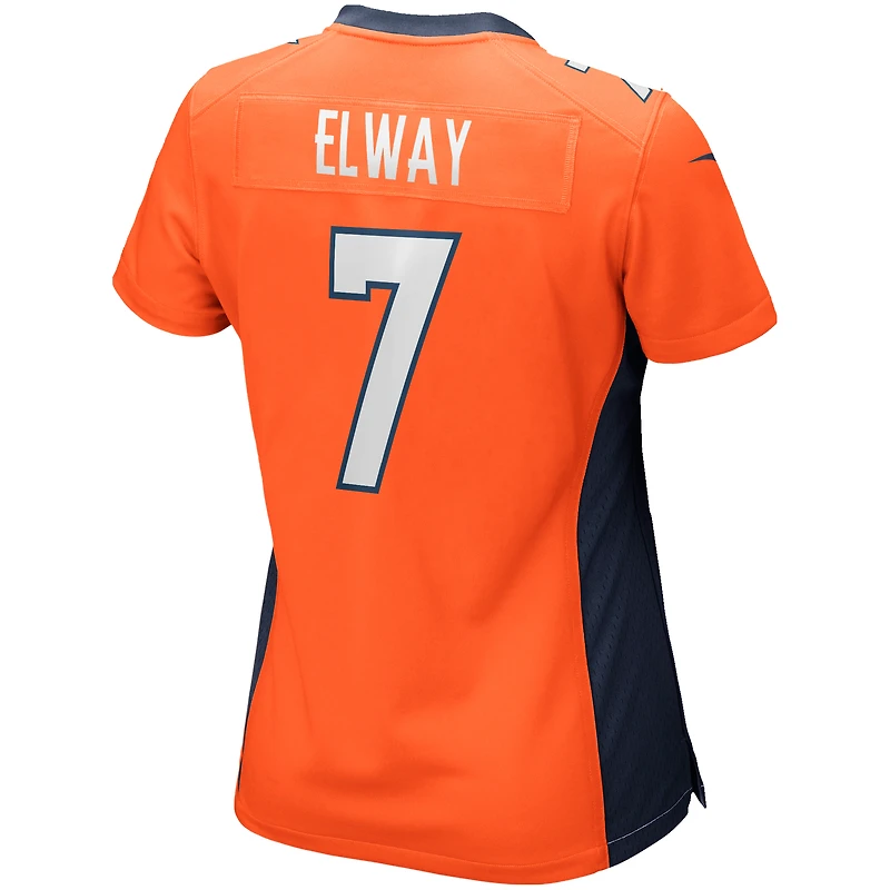 Women's Nike John Elway Orange Denver Broncos Game Retired Player Jersey