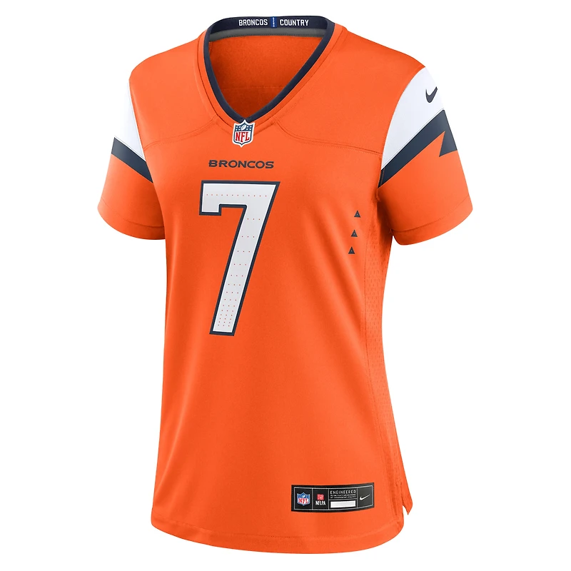 Women's Nike John Elway Orange Denver Broncos Mile High Collection Retired Player Game Jersey