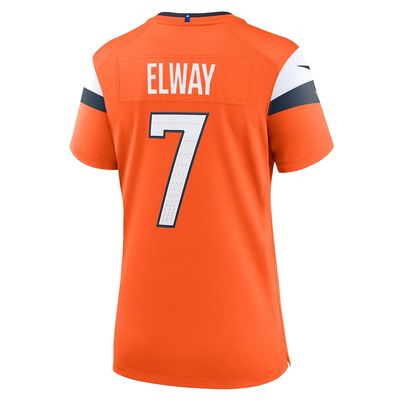 Women's Nike John Elway Orange Denver Broncos Team Retired Player Game Jersey