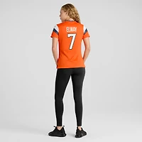 Maillot de match Nike John Elway orange Denver Broncos pour femme, commémorant la retraite d'un joueur.
